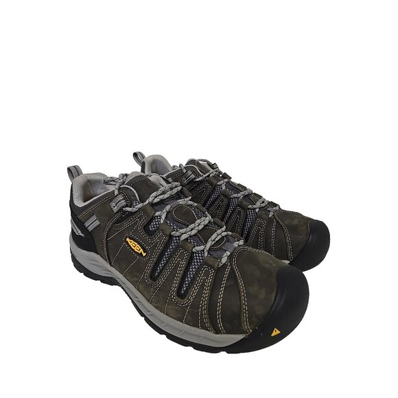 Keen Men's Flint II Low Steel Toe Work Boot Gray Black Size 12D - Picture 1 of 6
